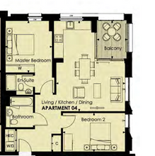 Load image into Gallery viewer, Penthhouse Top Floor 2 Beds Elephant Park (North East Facing)
